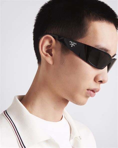 prada pr a19s|Prada PR A19S 1AB5S0 60 Black Sunglasses .